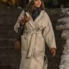 Amber Stevens Christmas Unwrapped Charity Jones Wool Trench Coat