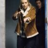 Briana Buckmaster Supernatural Brown Brown Suede Leather Jacket