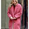 Cassie The Flight Attendant Kaley Cuoco Pink Trench Coat