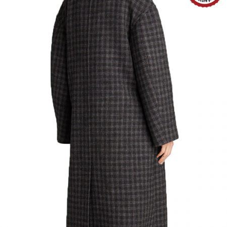 Kate Bishop Hawkeye Hailee Steinfeld Long Coat | Checked Trench Coat