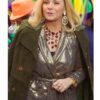 Margaret Monreaux Filthy Rich Long Green Suede Coat