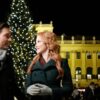 Sarah Drew Christmas in Vienna Trench Coat