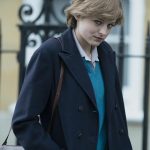 The Crown Emma Corrin Blue Coat