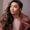 Tv Series 12 Dates of Christmas Faith Fernandez Faux Fur Jacket