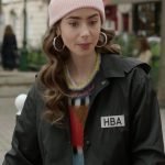 Emily Cooper Emily In Paris HBA Logo Cropped Jacket