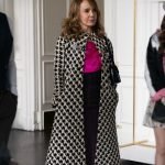 Emily In Paris Sylvie Grateau Checked Cloak Coat