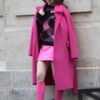 Emily in Paris Lily Collins Pink Trench Coat