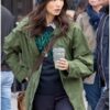 Gemma Chan The Eternals Sersi Green Cottan Coat