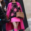 Lily Collins Emily In Paris Emily Cooper Pink Wool Coat