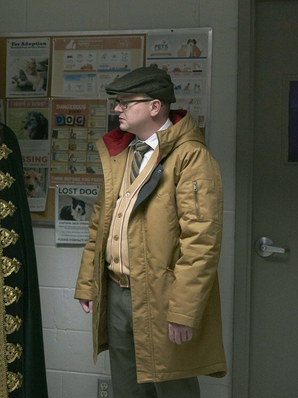 Mark Proksch What We Do in the Shadows Colin Robinson Brown Hooded Coat