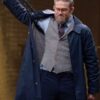 Ray The Gentlemen Charlie Hunnam Dark Blue Trench Coat