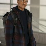 Tariq St. Patrick Power Book II Ghost Long Plaid Coat