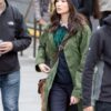 The Eternals Gemma Chan Green Coat