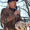 Tiger King Murder, Mayhem, and Madness Joe Exotic Brown Fringe Leather Jacket