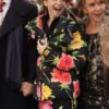 Tv Seires Emily In Paris Lily Collins Black Floral Hooded Jacket