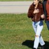 Tv Series The Bachelor Sarah Trott Brown Faux Fur Jacket