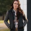 Yellowstone S03 Eden Brolin Black Vest