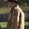 Yellowstone S03 John Dutton Shearling Brown Jacket