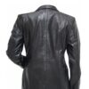 3 Button Black Casual Wear Leather Blazer For Women's