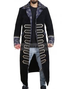 AEW Wrestler Sting Black Trench Coat | Steve Borden Velvet Coat