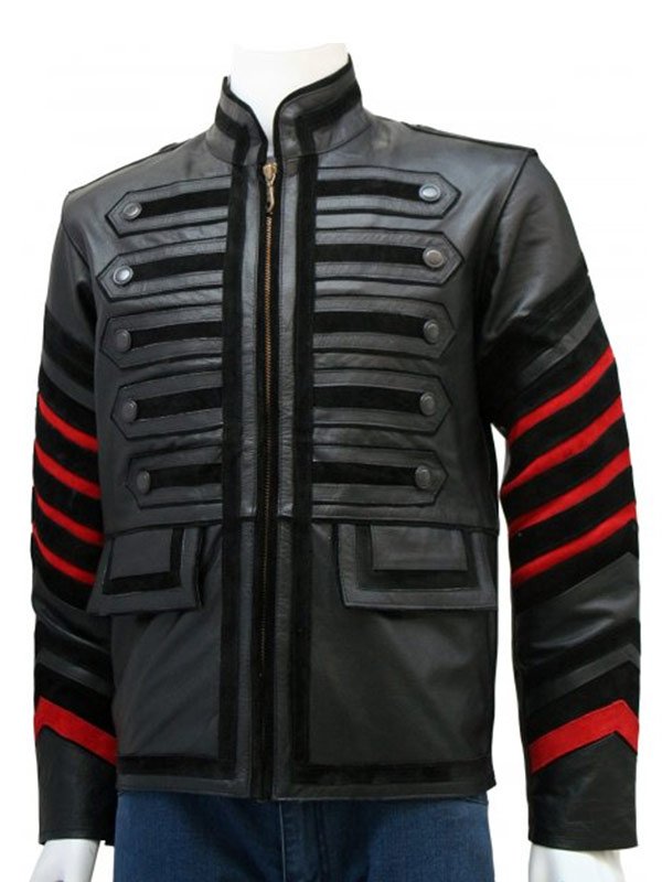 Black Military Jacket For Men's