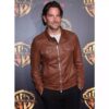 Bradley Cooper A Star Is Born Jackson Maine Brown Leather Jacket