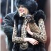 Cruella Emma Stone Fur Black Coat