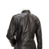 Four Pockets Browm Leather Biker Jacket