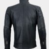 Hispar Black Vintage Motorcycle Leather Jacket for Men