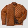 Men's Brown Quilted Style Jacket