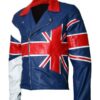 Men's Uk Union Flag Leather Jacket