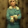 Paloma Faith Pennyworth Blue Fur Blazer