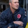 Taylor Kinney Chicago P.D Kelly Severide Blue Quilted Bomber Jacket