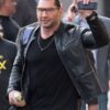 WWE Dave Batista Black Leather Jacket