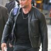 WWE Superstar Dave Batista Black Leather Biker Jacket