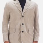 Mens Outerwear Suede Blazer