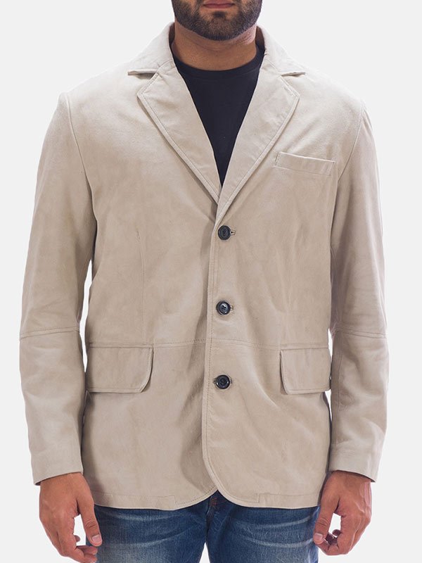 Mens Outerwear Suede Blazer