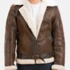 Men's Shearling Brown Leather Jacket