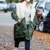 Queen Latifah The Equalizer Robyn Mccall White & Green Long Shearling Coat