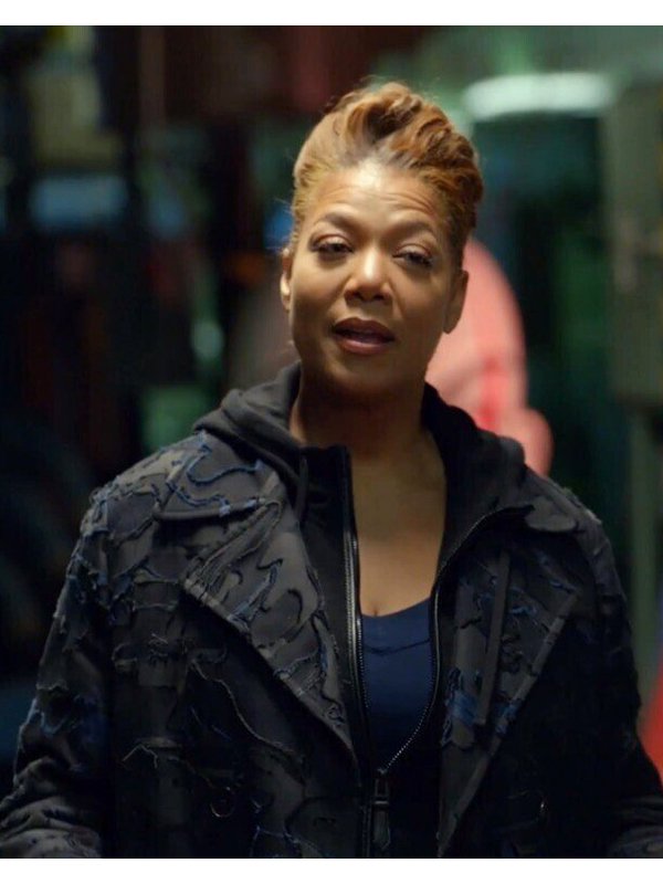 Robyn McCall The Equalizer Queen Latifah Black Cotton Long Coat