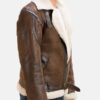 Shearling Leather Jacket For Men's