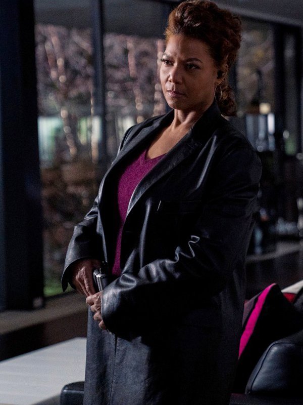 The Equalizer Queen Latifah Black Leather Coat