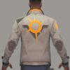 Video Game Valorant Phoenix Fiery White Leather Jacket