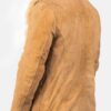 Winter Beige Shearling Leather Coat For Mens