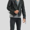 Black Leather Biker Jacket