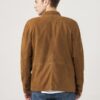 Four Flap Pockets Suede Leather Brown Jacket For Mens