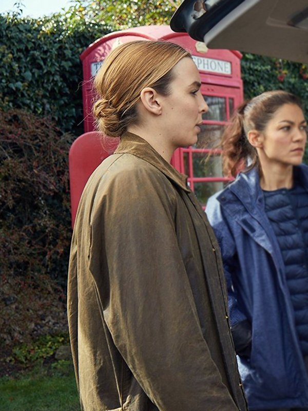 Jodie Comer Killing Eve Villanelle Cotton Coat