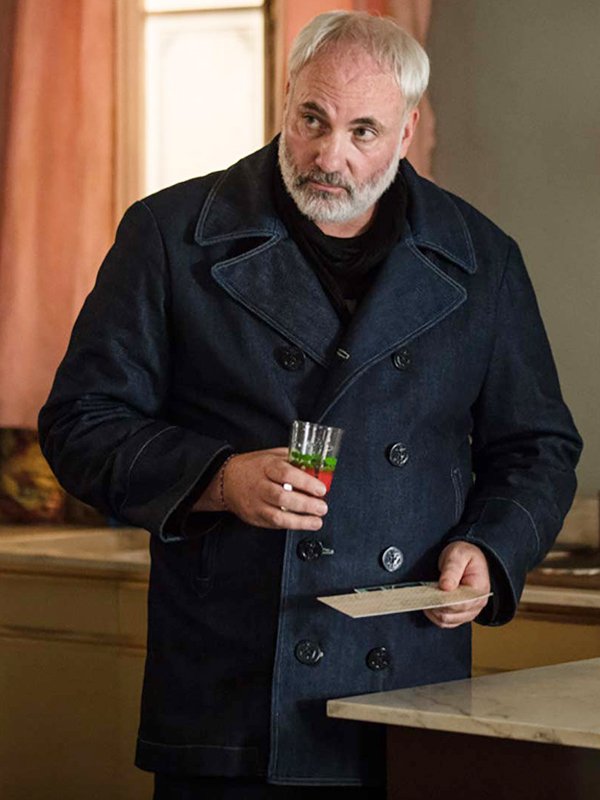 Kim Bodnia Killing Eve Denim Coat