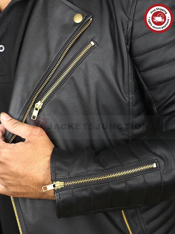 Leather Black Jacket for Mens