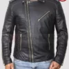 Men's Black Biker Jacket